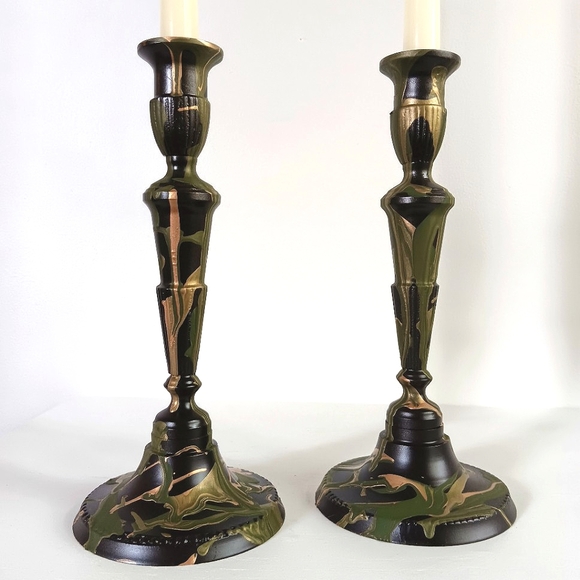 Accents Art Deco Brass Candle Holders Poshmark